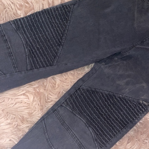 Beulah, Black Moto Jegging, Size L - Picture 5 of 6